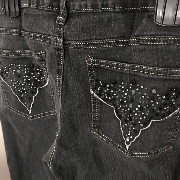 🌸 3/$20 Out Jeans Gray/Black Jeans Size 14 - Picture 3 of 4